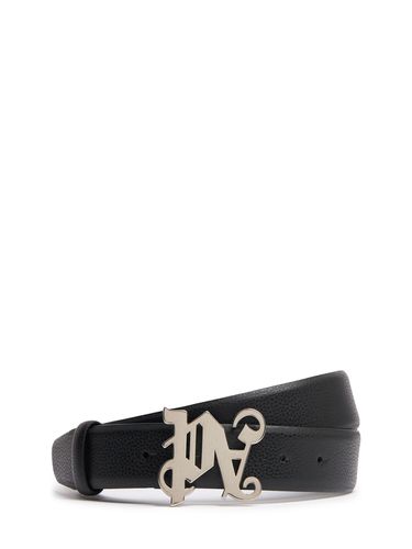 Ceinture En Cuir Monogramme Pa - PALM ANGELS - Modalova