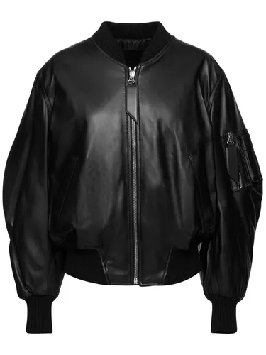 Veste Bomber En Cuir Anja - THE ATTICO - Modalova