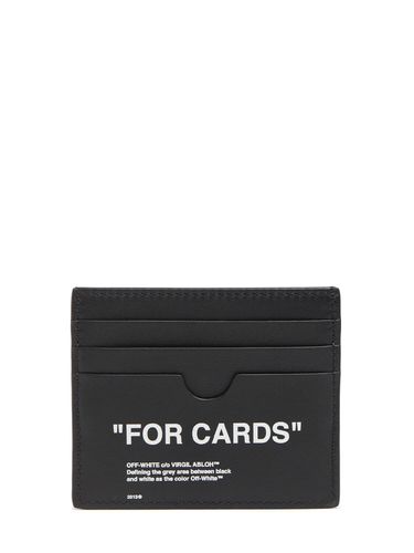 Porte-cartes En Cuir For Cards - OFF-WHITE - Modalova