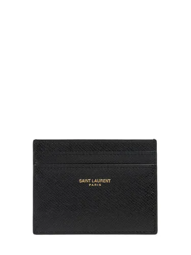 Porte-cartes En Cuir Saint Laurent - SAINT LAURENT - Modalova