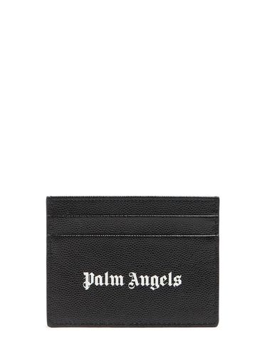 Portes-cartes En Cuir Imprimé Logo - PALM ANGELS - Modalova