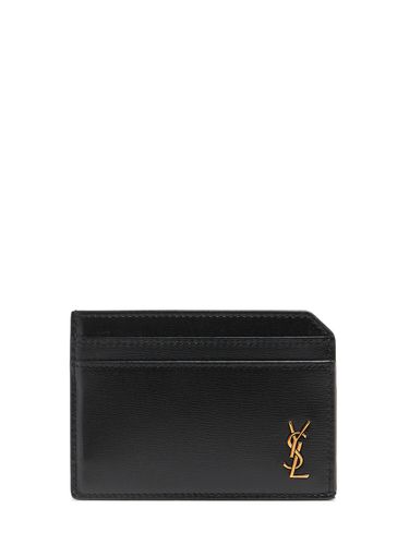 Porte-cartes En Cuir Cassandre - SAINT LAURENT - Modalova