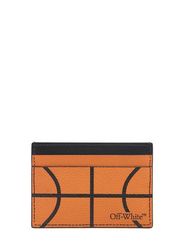 Porte-cartes En Cuir Simple Basketball - OFF-WHITE - Modalova