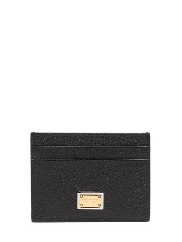 Porte-cartes En Cuir - DOLCE & GABBANA - Modalova