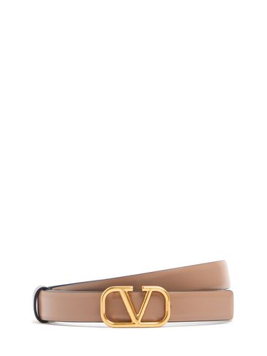 Ceinture Réversible En Cuir Vlogo 20 Mm - VALENTINO GARAVANI - Modalova