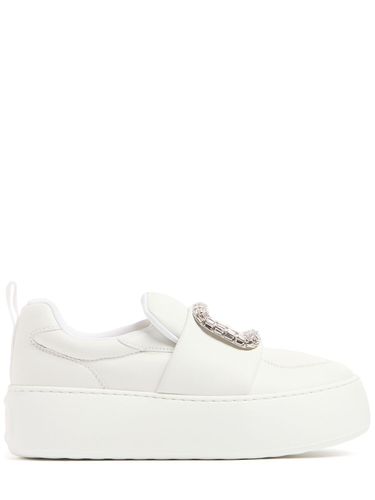 Sneakers En Cuir Puffy Choc - ROGER VIVIER - Modalova