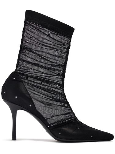 Bottines En Mesh Et Cristaux Lotta 85 Mm - JIMMY CHOO - Modalova