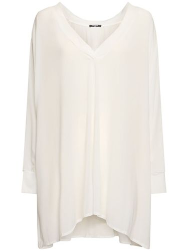 Caftan Col En V En Jersey De Coton Mélangé - BALMAIN - Modalova