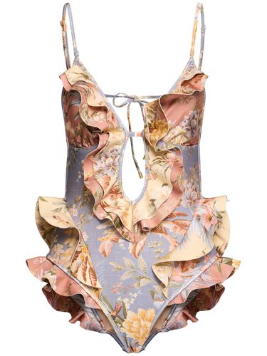 Maillot De Bain Une Pièce À Volants Tallow - ZIMMERMANN - Modalova