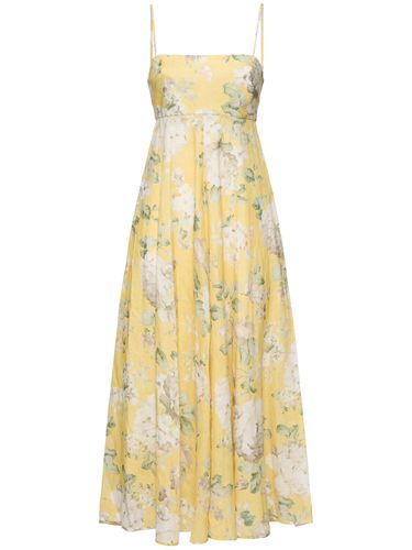 Robe Longue En Lin Illuminate Picnic - ZIMMERMANN - Modalova