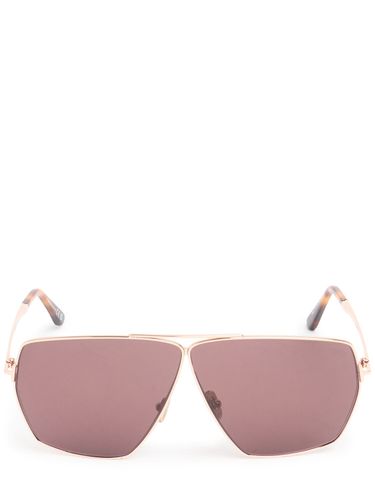 Lunettes De Soleil Carrées En Métal Stella - TOM FORD - Modalova