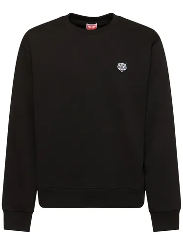 Sweat-shirt En Coton Happy Tiger - KENZO PARIS - Modalova