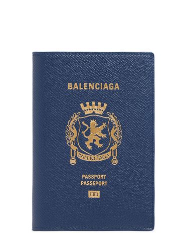 Porte-passeport En Cuir À Logo - BALENCIAGA - Modalova