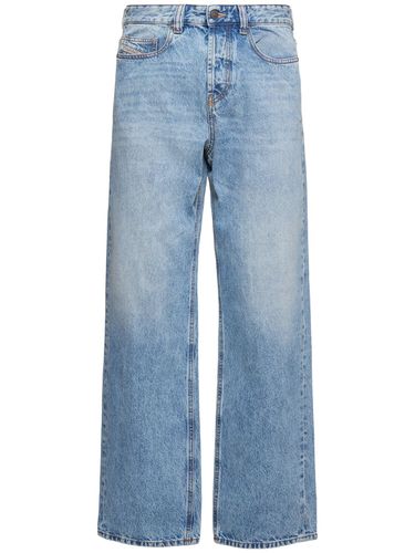 Jean Droit En Denim De Coton D-macro - DIESEL - Modalova