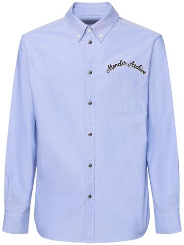 Chemise Oxford En Coton À Logo Brodé - MONCLER - Modalova