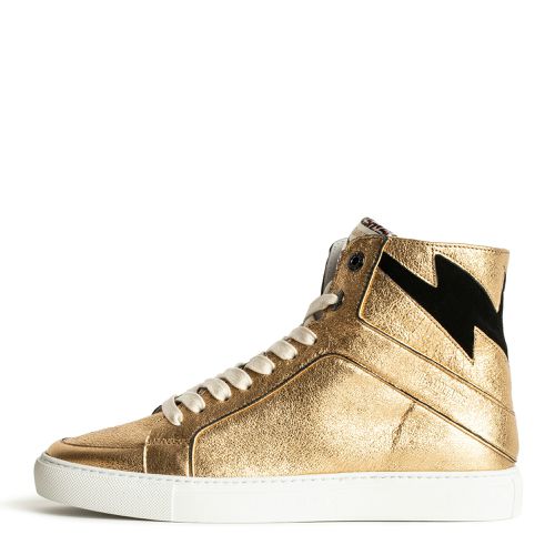 Sneakers Montantes Zv1747 High Flash Metal Cuir - Taille 36 - - Zadig & Voltaire - Zadig & Voltaire (FR) - Modalova