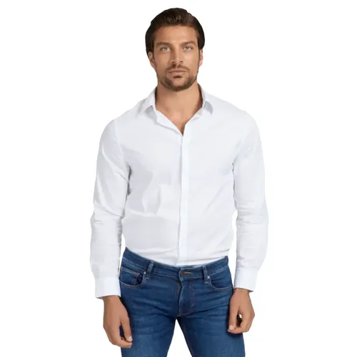Chemise Guess Class Homme Blanc - Guess - Modalova