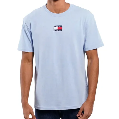 T shirt Original flag logo center - Tommy Jeans - Modalova