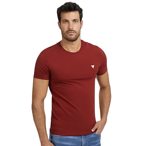 T shirt Guess Triangle Homme Rouge - Guess - Modalova