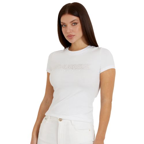 T shirt Guess Sangallo Femme Blanc - Guess - Modalova