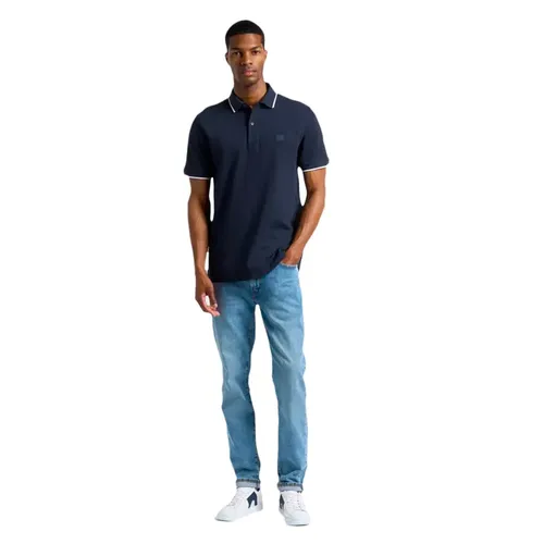 Polo Boss Patch Homme Bleu - Boss - Modalova