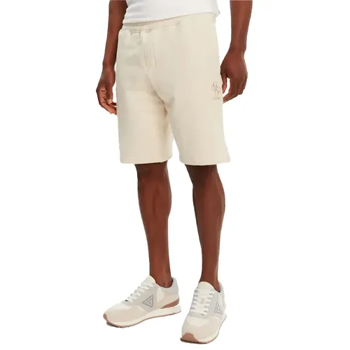 Short Guess 4G force Homme Beige - Guess - Modalova