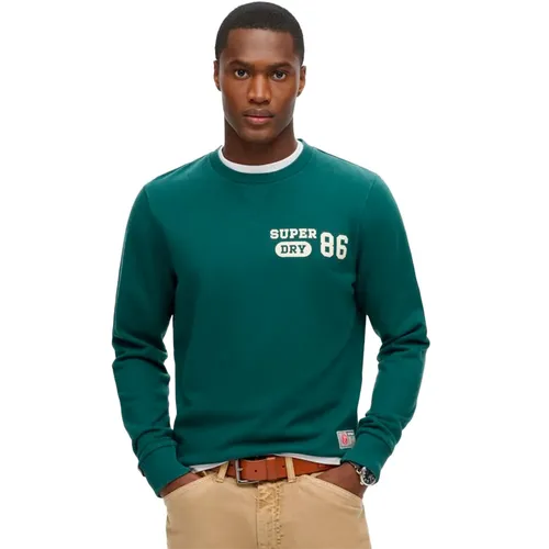 Sweat Superdry Athletic Homme Vert - Superdry - Modalova