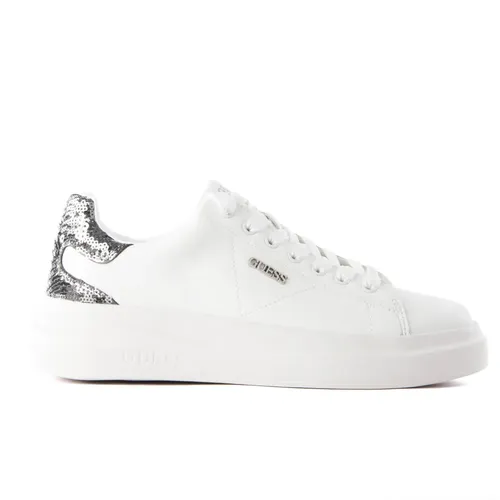 Basket Guess Elbina Femme Blanc - Guess - Modalova