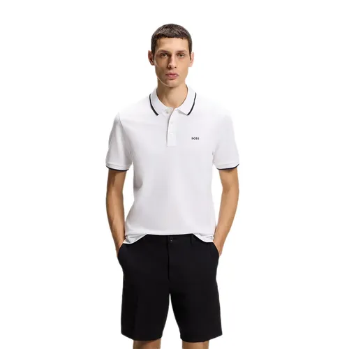 Polo Boss Parlay Homme Blanc - Boss - Modalova