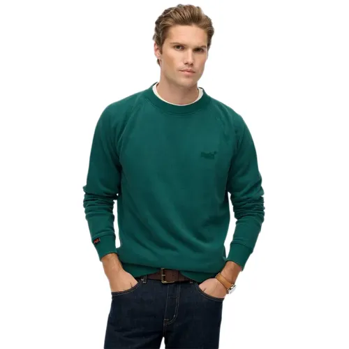 Pull Superdry Essential Homme Vert - Superdry - Modalova