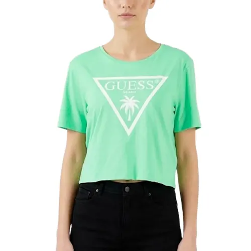 T shirt Guess Palmas Femme Vert - Guess - Modalova