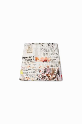 Minijupe à découpes de journaux - Desigual - Modalova