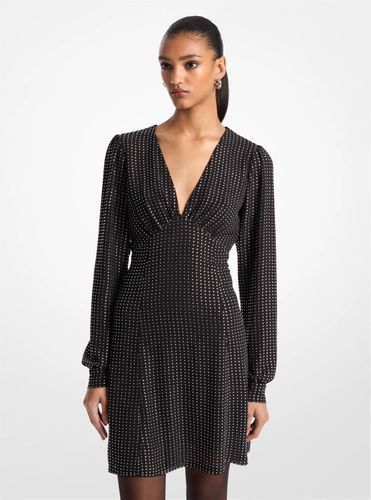 MK Robe en georgette à strass - Michael Kors - MICHAEL Michael Kors - Modalova