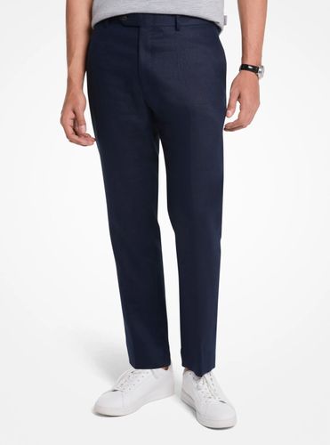 MK Pantalon Finn à jambes droites en lin - Michael Kors - Michael Kors Mens - Modalova