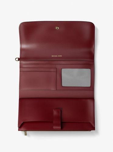MK Pochette à sangle Jet Set pour smartphone de taille moyenne en cuir grainé - Michael Kors - MICHAEL Michael Kors - Modalova