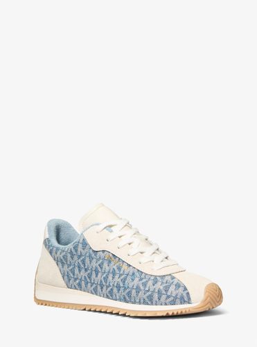 MK Basket Rhodes en denim à imprimé logo Signature et en cuir - Michael Kors - MICHAEL Michael Kors - Modalova