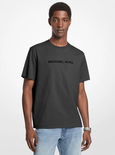 MK T-shirt en coton à logo texturé - Michael Kors - Michael Kors Mens - Modalova