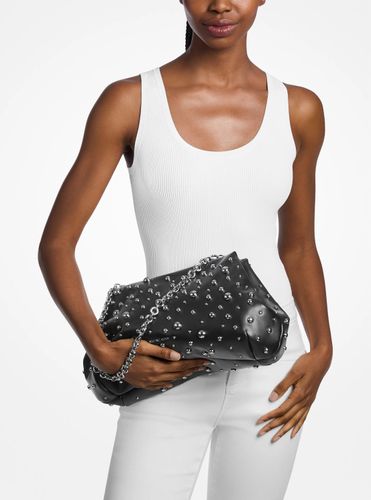 MK Grande pochette Goldie en cuir clouté - Michael Kors - MICHAEL Michael Kors - Modalova