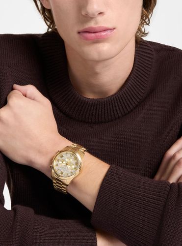 MK Montre Lexington surdimensionnée dorée à pierres pavées - Michael Kors - Modalova