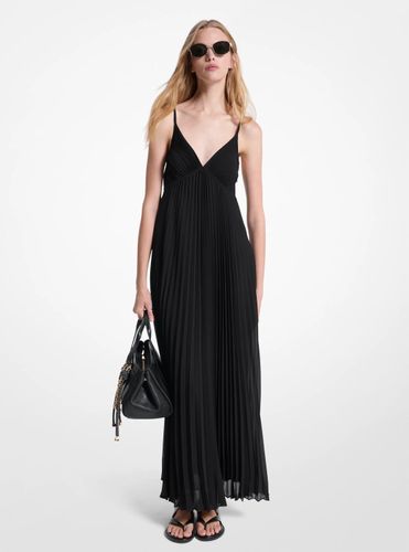 MK Robe longue en georgette plissée - Michael Kors - MICHAEL Michael Kors - Modalova