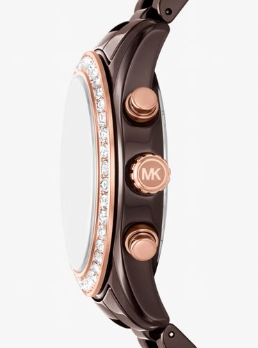 MK Montre Lexington en céramique et à pierres pavées - Michael Kors - Modalova