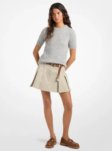 MK Jupe plissée en coton mélangé - Michael Kors - MICHAEL Michael Kors - Modalova