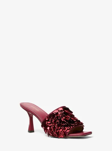 MK Mule Tessa travaillée ornée de sequins - Michael Kors - MICHAEL Michael Kors - Modalova