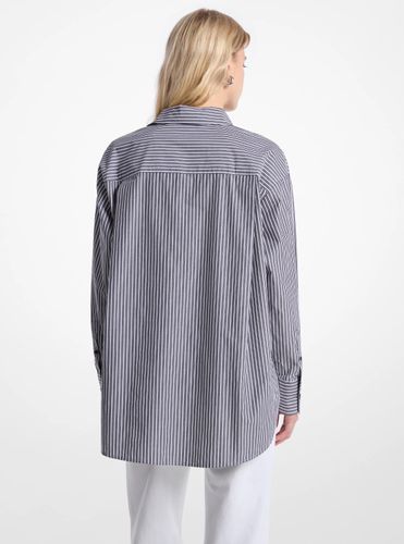 MK Chemise surdimensionnée en popeline de coton à rayures - Michael Kors - MICHAEL Michael Kors - Modalova