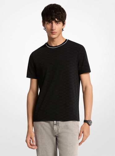MK T-shirt en jacquard à logo - Michael Kors - Michael Kors Mens - Modalova