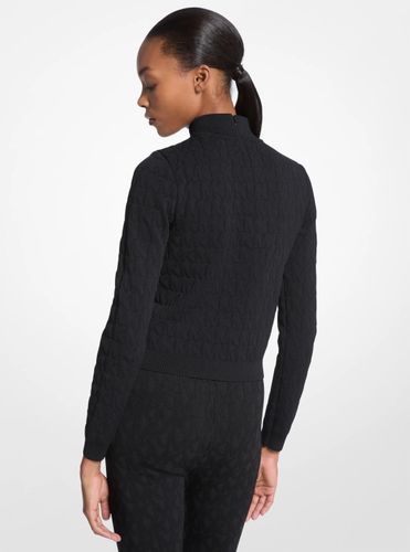 MK Haut à col cheminée en jacquard à logo - Michael Kors - MICHAEL Michael Kors - Modalova