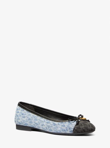 MK Ballerine Piper Flex en denim à imprimé logo Signature - Michael Kors - MICHAEL Michael Kors - Modalova