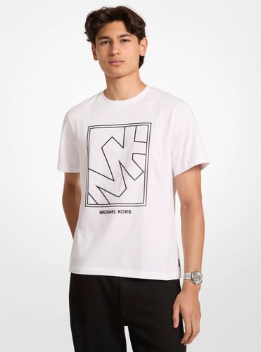 MK T-shirt en coton à logo graphique - Michael Kors - Michael Kors Mens - Modalova