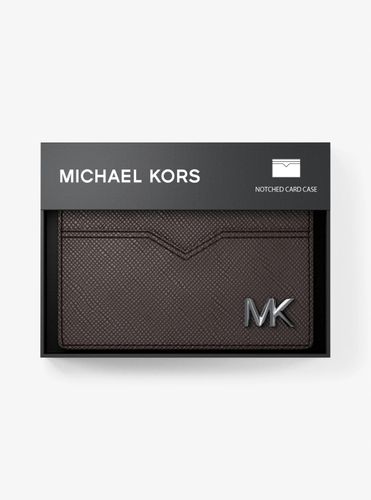 MK Porte-cartes Edison en cuir saffiano - Michael Kors - Michael Kors Mens - Modalova