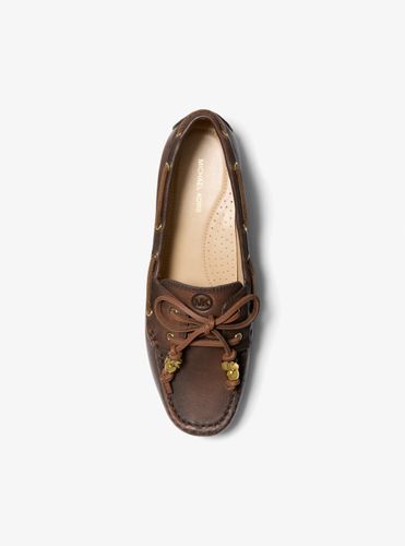 MK Mocassin Fallon en cuir bruni - Michael Kors - MICHAEL Michael Kors - Modalova
